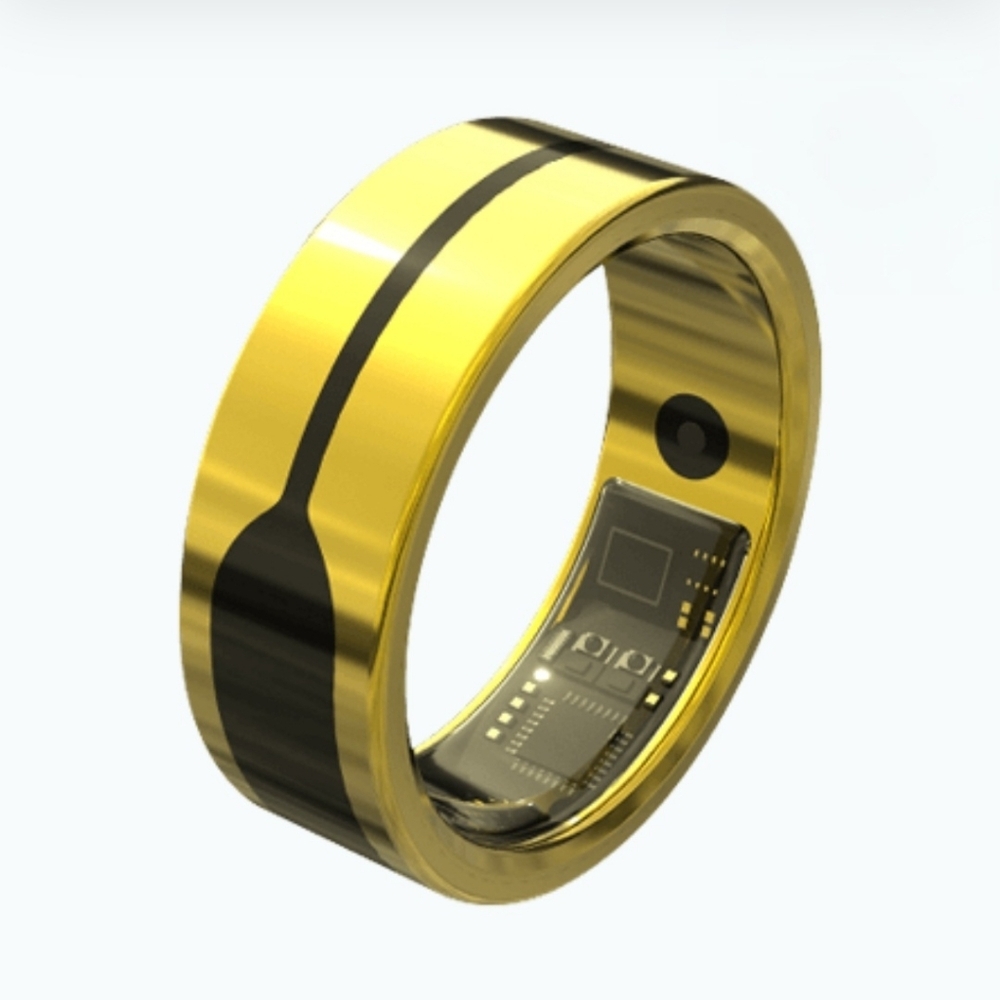 EZhealth EHR1 Smart Wearable Gold Ring - Different Sizes Aval